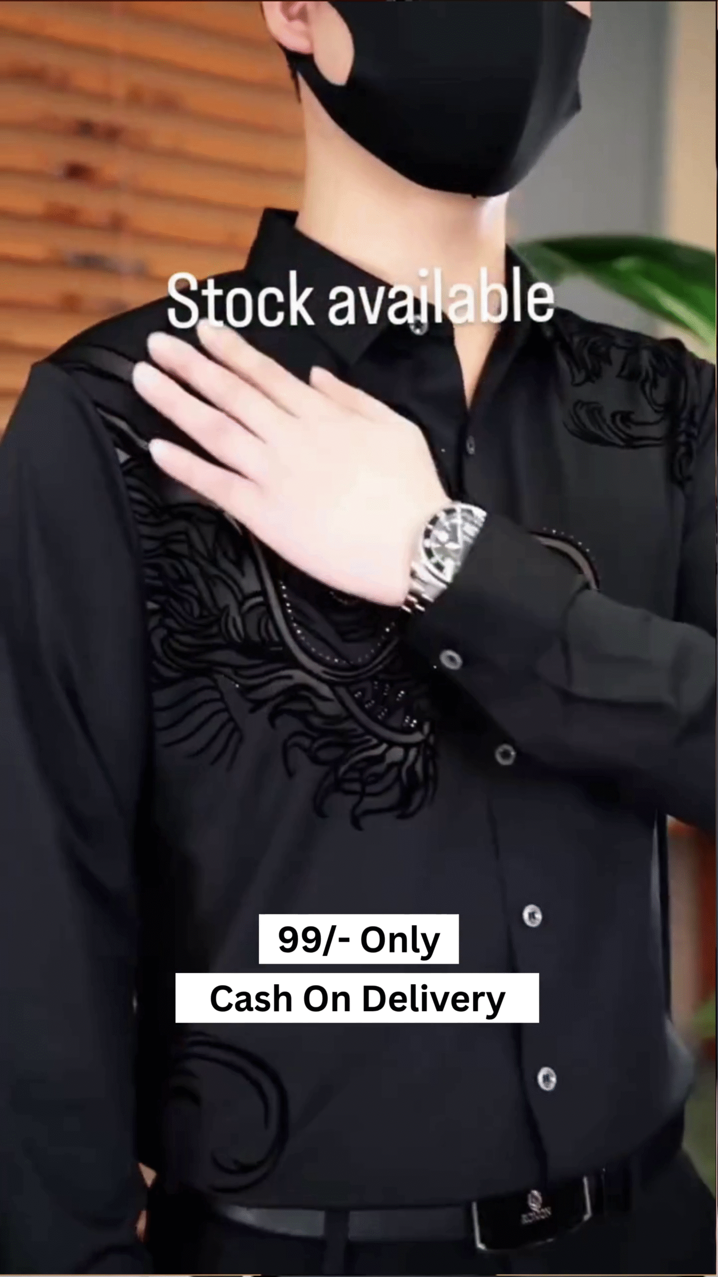 Men's Casual Trench Coat Slim Fit Notched Collar Long Jacket Overcoat Single Breasted Pea Coat wih Pockets - Image 6