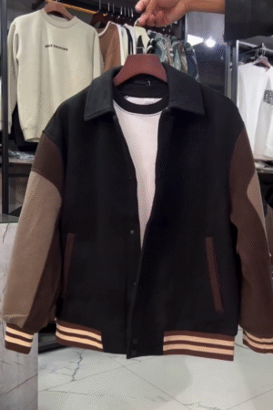Classic Two Tone Varsity Jacket