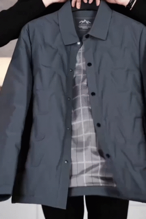 Men's Lightweight Button Front Casual Jacket