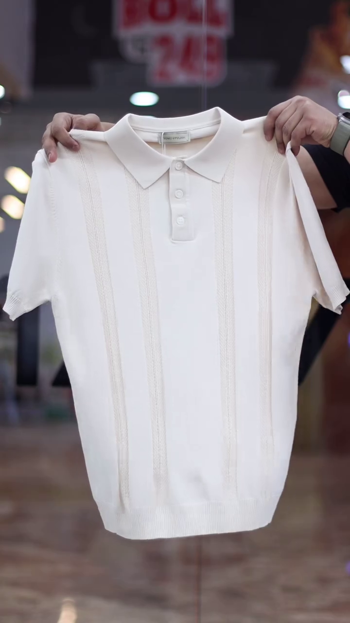 Green Organic Cotton Polo T-Shirt - Image 6