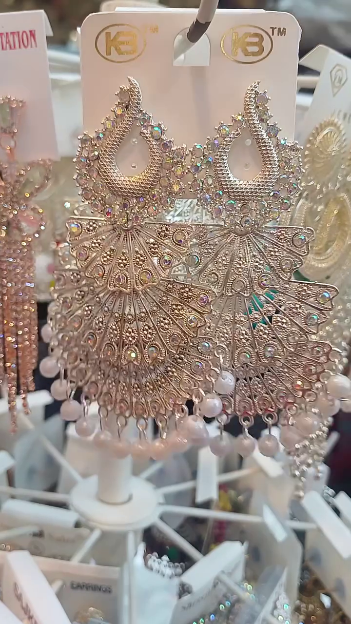 Traditional jewellery Latest & Stylish White Silver Jhumka/Jhumki Earing's for Girls and Women's - Image 5
