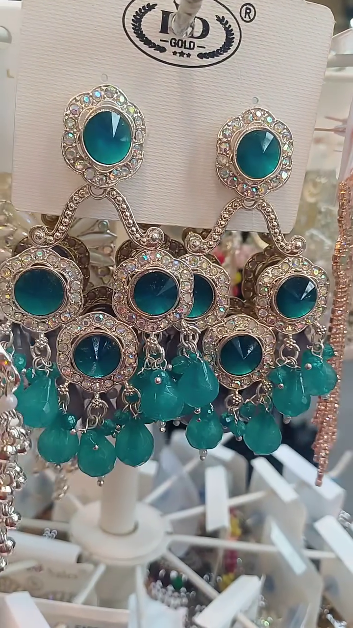 Traditional jewellery Latest & Stylish White Silver Jhumka/Jhumki Earing's for Girls and Women's - Image 3