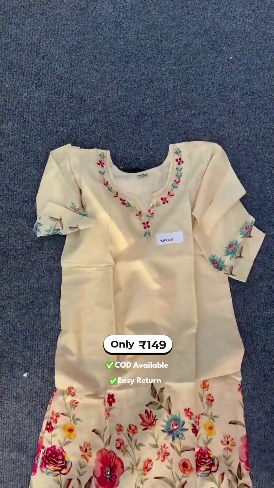 Women's Off-White Floral Design Salwar Suit with Dupatta