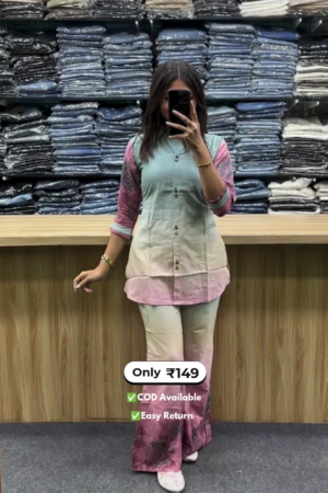 Trendy Women’s Co-Ord Set with Bootcut Pants