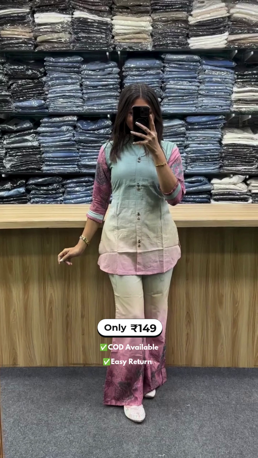 Trendy Women’s Co-Ord Set with Bootcut Pants