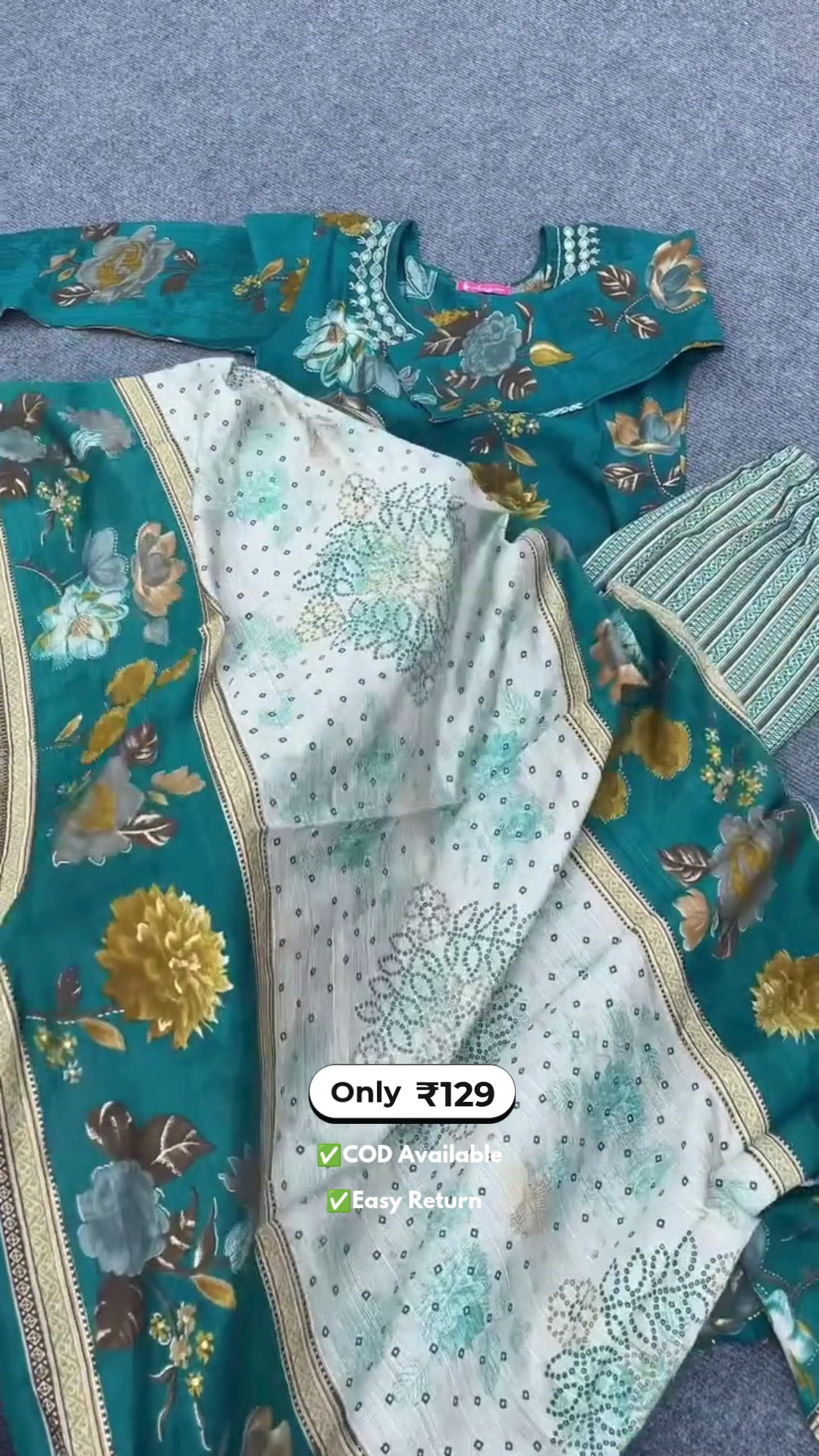 Women’s Printed Kurta Set - Image 2