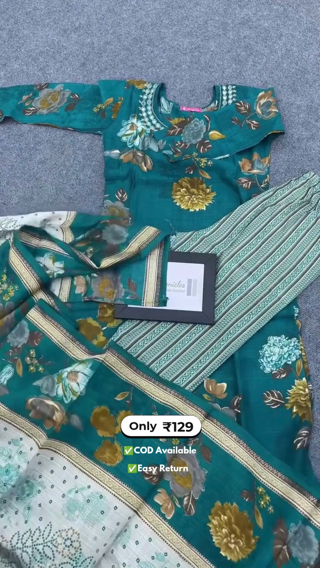 Women’s Printed Kurta Set - Image 3