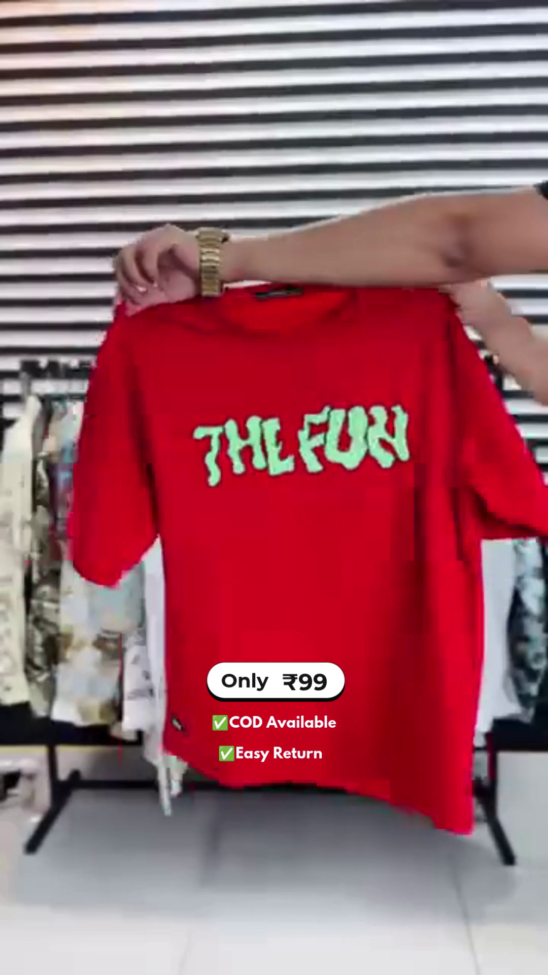 Men's Front & Back Printed Daily Wear T-Shirt - Image 2