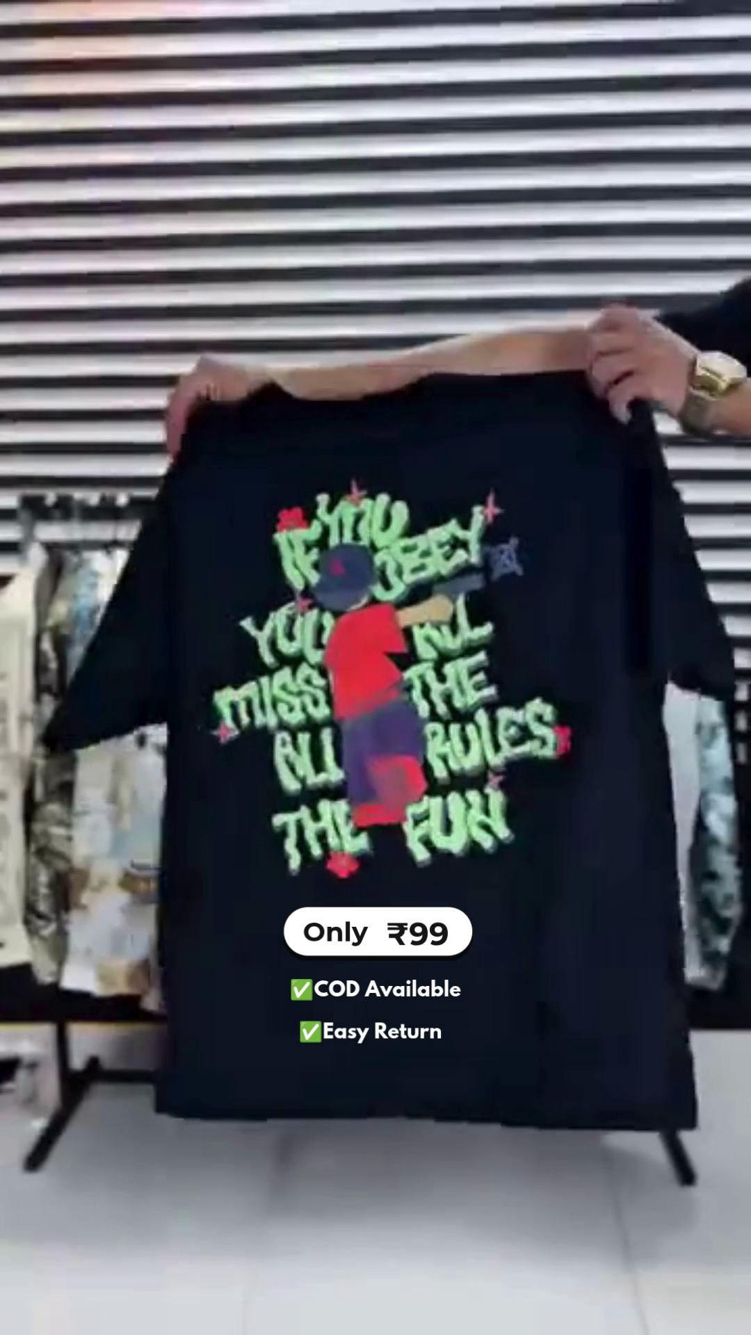 Men's Front & Back Printed Daily Wear T-Shirt - Image 6