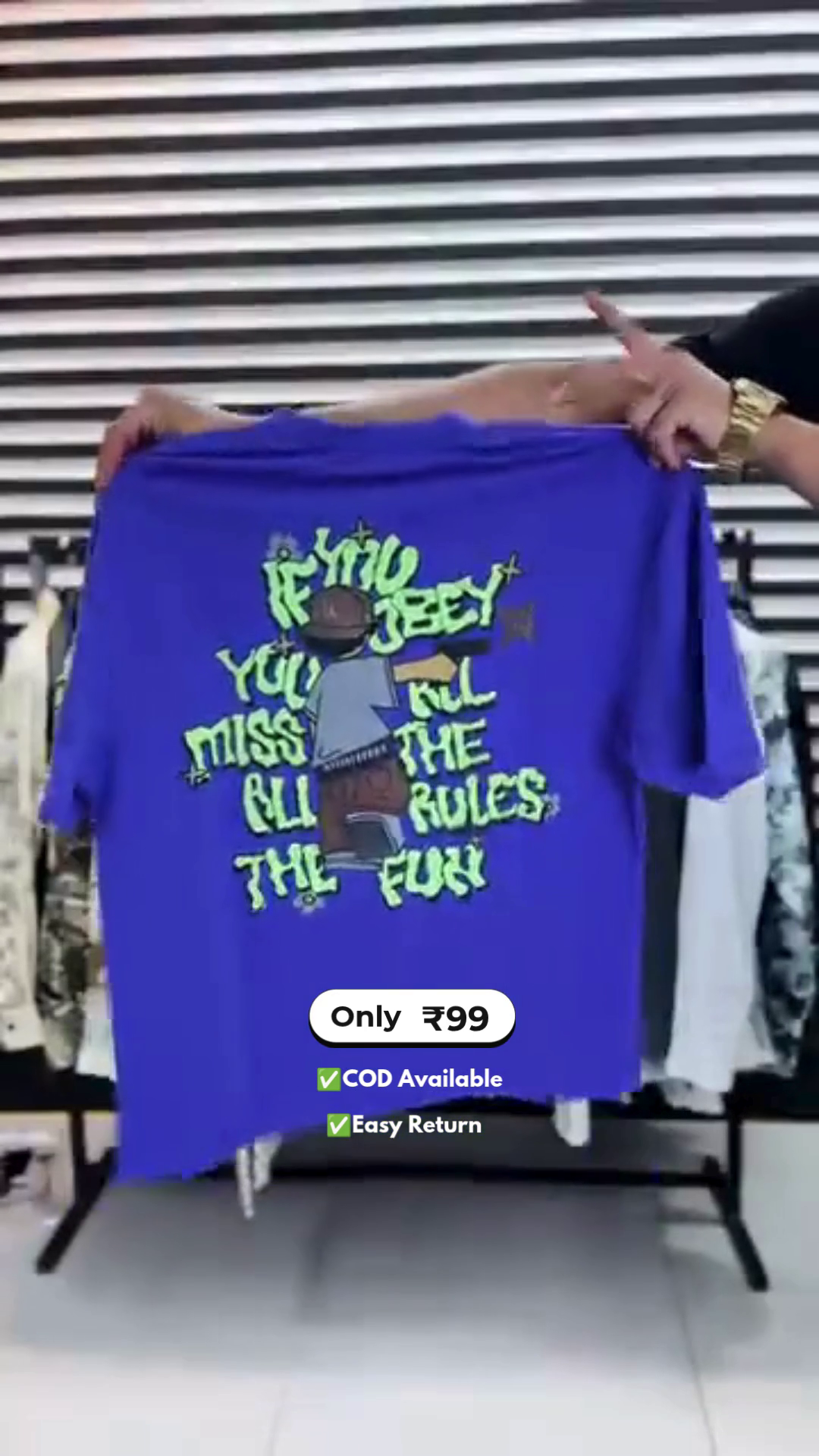Men's Front & Back Printed Daily Wear T-Shirt - Image 4