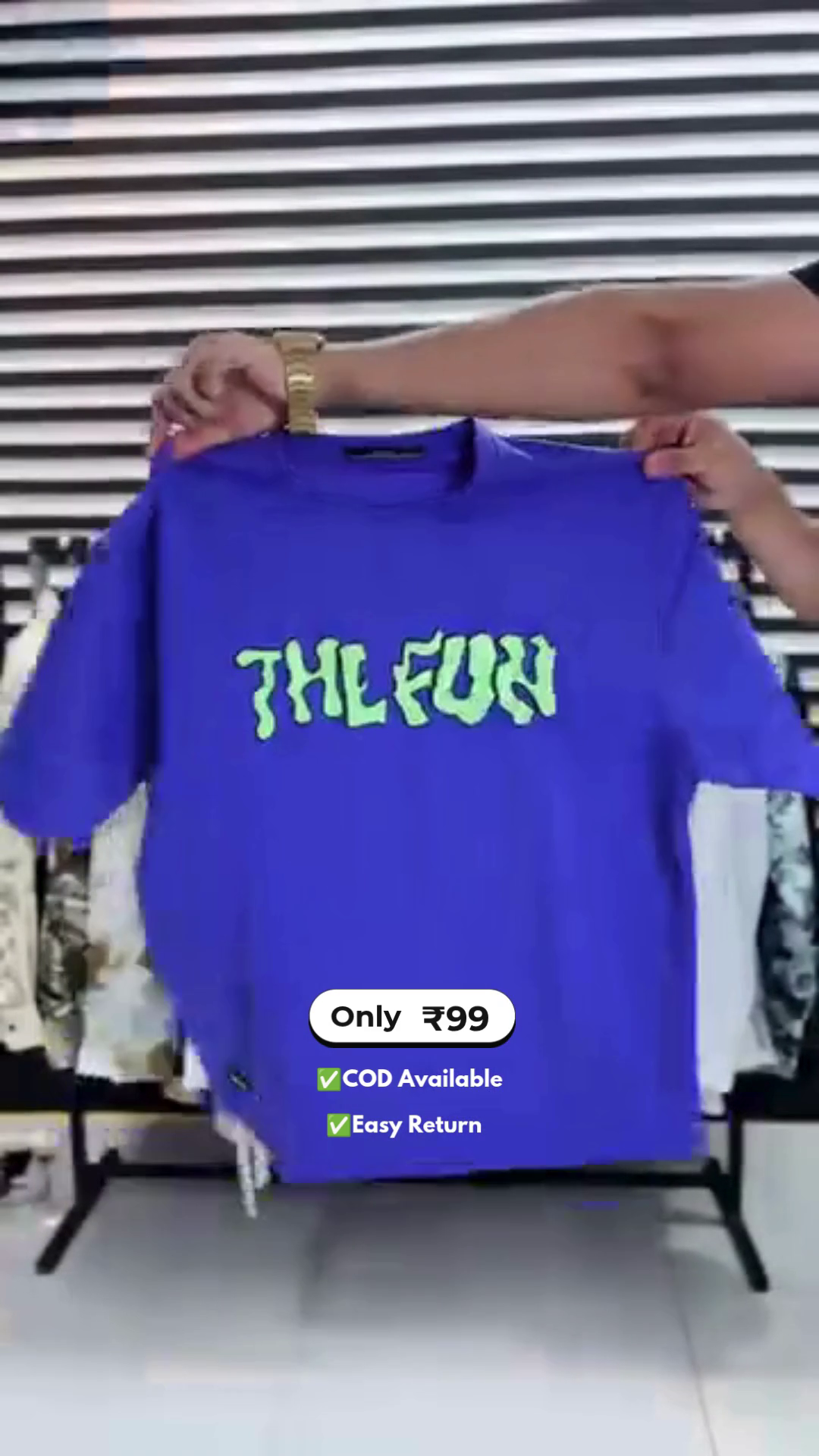 Men's Front & Back Printed Daily Wear T-Shirt - Image 3